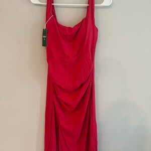 HALARA Midi Dress in Winterberry